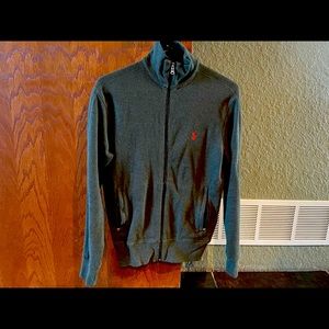 NEVER WORN - Ralph Lauren Army Green Zip Sweater